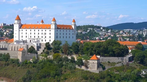 The Castle of Bratislava in Slovakia Stock Footage 122699699