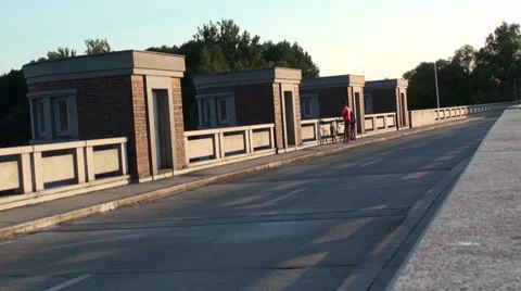 Castle Bridge Stock Footage 32001389