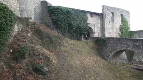 Castle Bridge Stock Footage 35422453