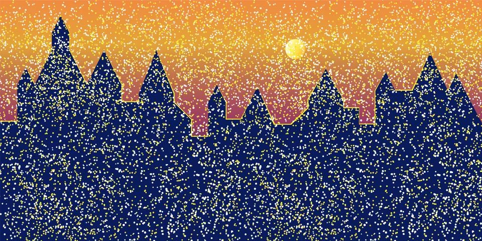 Castle bright background Stock Illustration