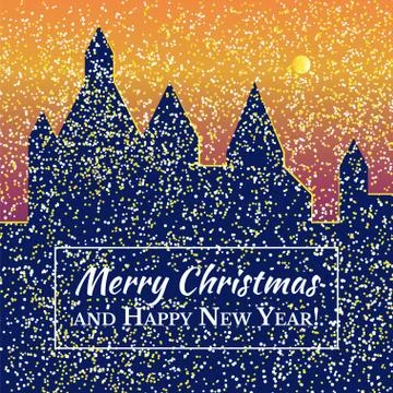 Castle bright Stock Illustration