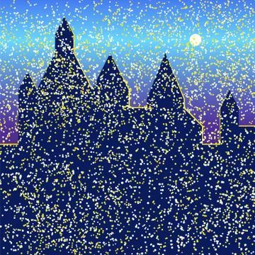 Castle bright Stock Illustration