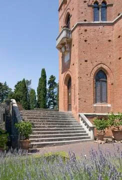 Castle of brolio Stock Photos