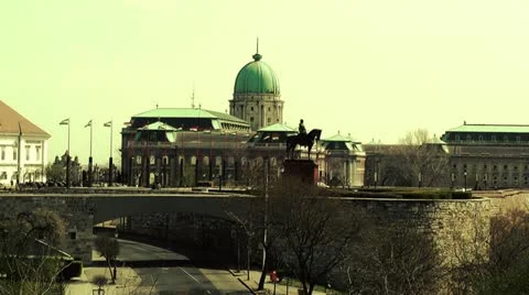Castle Of Buda 03 stylized Stock Footage 10869133
