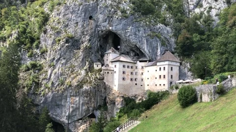 Castle built in a Cave Stock Footage 141671251