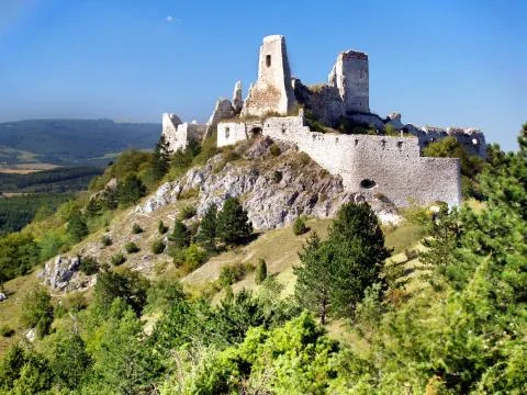 The Castle of Cachtice Stock Photos