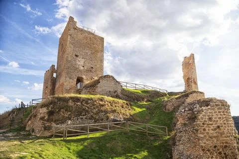 Castle in Calatanazor, Soria . Spain Stock Photos