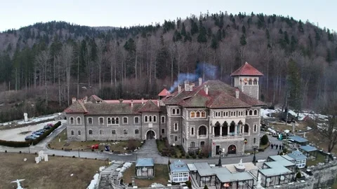 Castle Cantacuzino Stock Footage 264069513