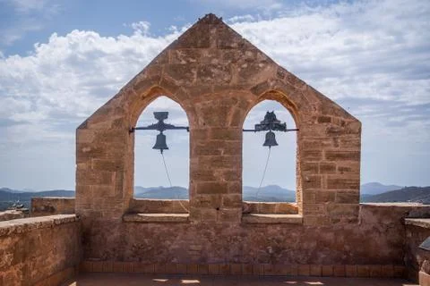 Castle of Capdepera in Majorca Stock Photos