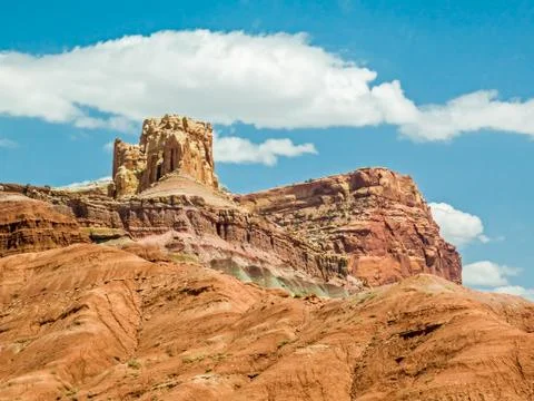 The Castle at Capitol Reef Stock Photos