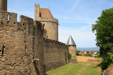 Castle of carcasonne Stock Photos