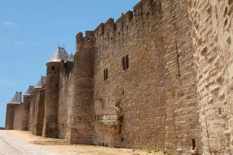 Castle of carcasonne Stock Photos