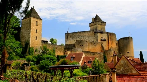 Castle of Castelnaud Video stock 139717549