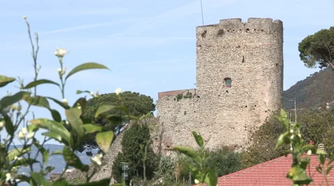 The castle of Chiavari Stock Footage 57700091
