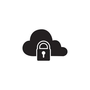 Castle on the cloud icon. Elements of cyber security icon. Premium quality Illustrazione stock