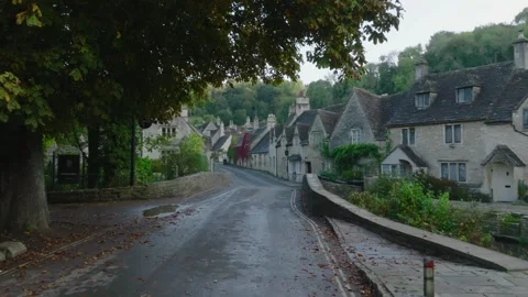 Castle Combe in the Cotswolds, UK Stock Footage 252220174