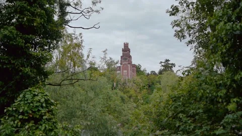 The castle of Crespi D'Adda. Video stock 153972968