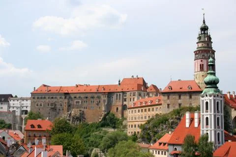 Castle in czech krumlov Stock Photos