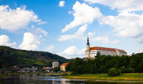 Castle in Děčín Foto stock