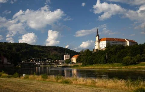 Castle in Děčín Stock Photos