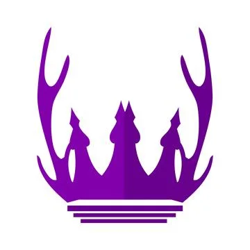 Castle of deer logo and vector icon Stock Illustration