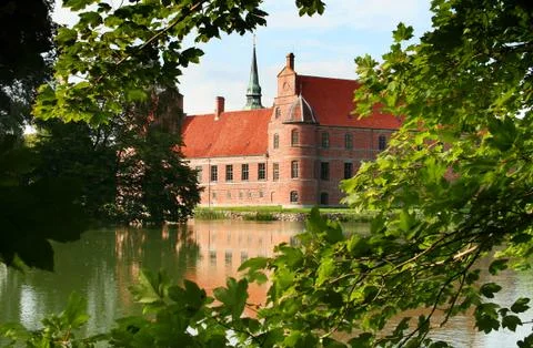 Castle denmark moat Stock Photos