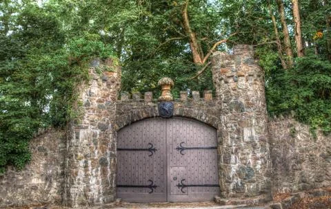 Castle door Stock Photos