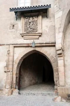 Castle door. Stock Photos