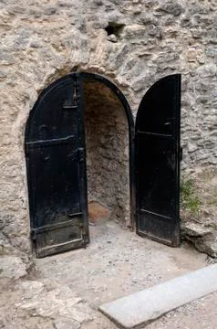 Castle door. Stock Photos