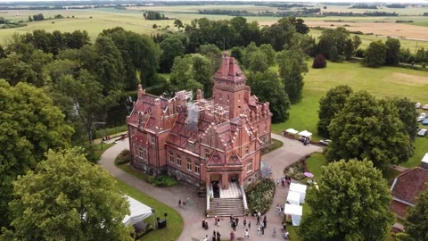 Castle drone footage Video stock 230970405