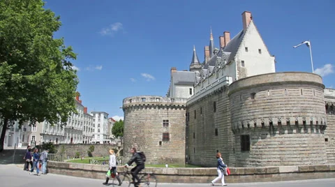 Castle of the dukes of Brittany Stock Footage 37429832