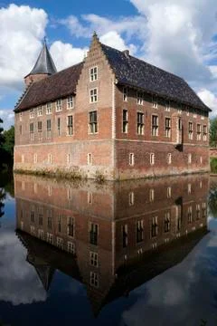 The castle in Dussen Stock Photos