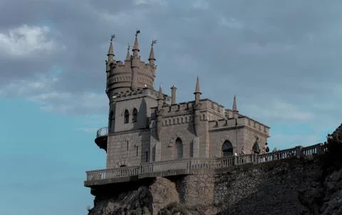 Castle on the edge Stock Photos