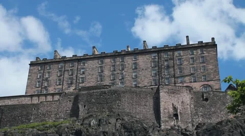 The Castle of Edinburgh Stock Footage 11135865