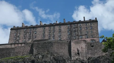 The Castle of Edinburgh Stock Footage
