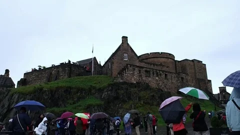 Castle of Edinburgh, Scotland Stock Footage 83239702