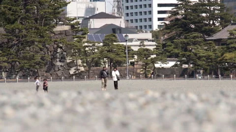 Castle Edo Square in Tokyo, Japan Stock Footage 53199826