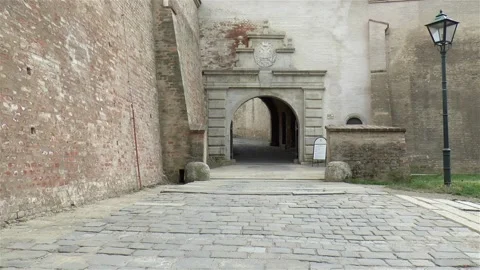 Castle entrance gate. Stock Footage 145209961