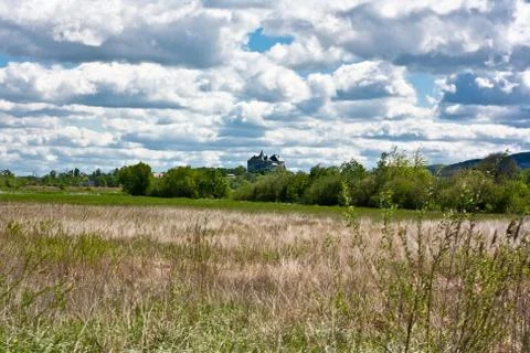 Castle in the field Stock Photos