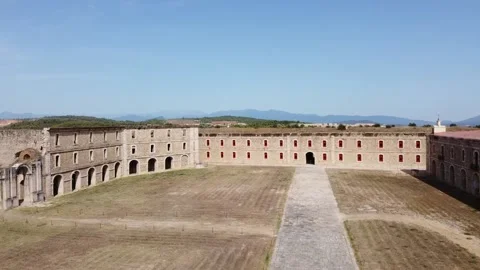 Castle Figueres drone Stock Footage 167175629