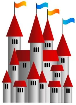 Castle flags Stock Illustration