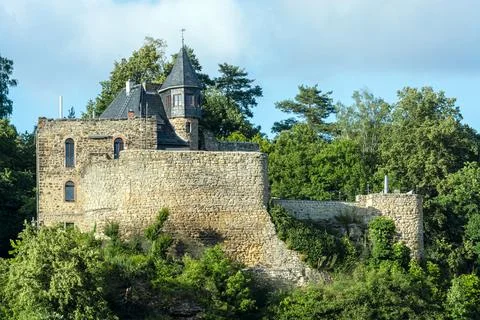 Castle in the forest. Stock Photos