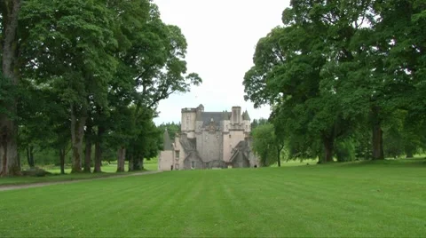Castle Fraser Gardens Stock Footage 8359405
