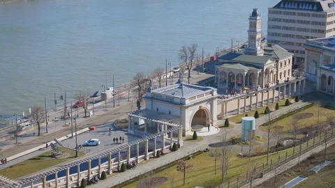 Castle Garden Bazaar Stock Footage 129085586