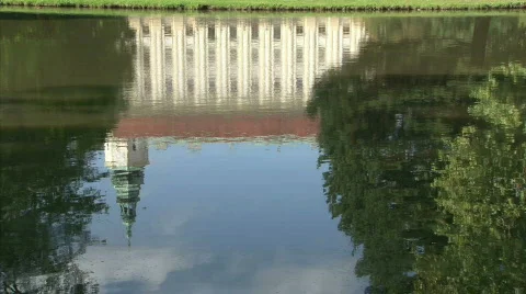 Castle in the garden Stock Footage 513664