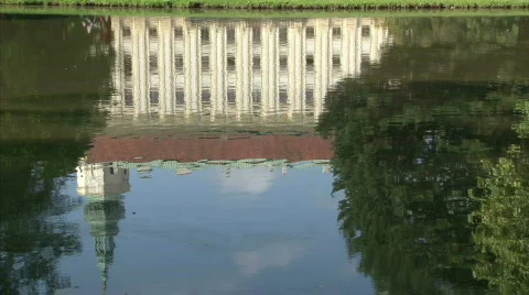 Castle in the garden Stock Footage 513677