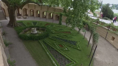 Castle gardens 3 Stock Footage 97148304