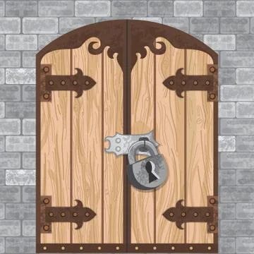 Castle Gate Vector Stock Illustration