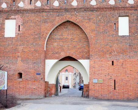 The castle gates arch Stock Photos