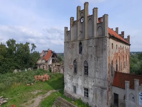 The castle of Georgenburg Video stock 84968021